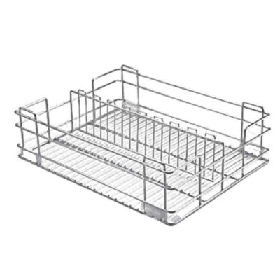 Peacock Revera Stainless Steel Multi-Use Partition Basket-19x20x6Inch-PRT-19206
