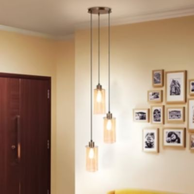 Philips Muziris 20W 275x275x300mm Gold Decorative Gold 1H Cylindrical Pendant Hanging Light - 31432
