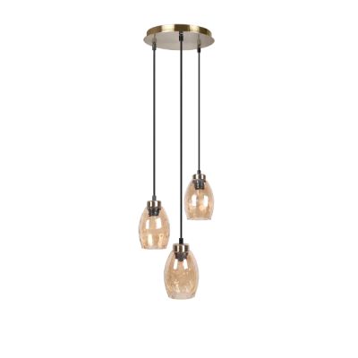 Philips Grandeur 20W 260x260x1500mm Gold Finish Decorative 3 Head Pendant Hanging Light - 58072
