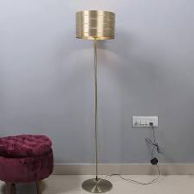 Philips Roseate 20W 325x325x1450mm Matt Gold Decorative Floor Lamp - 58140