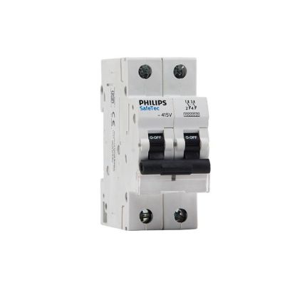 Philips SafeTec 40A C-Curve - Double Pole MCB - Grey - 913713929649