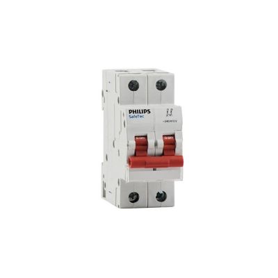 Philips SafeTec 80A Double Pole Isolator - Grey - 913713935249