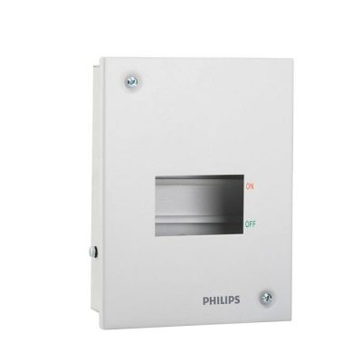 Philips 4 Way SPN Single Door Distribution Board - White - 913713968701