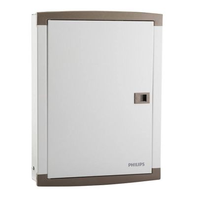 Philips 6 Way TPN Double Door Distribution Board - White - 913713969501