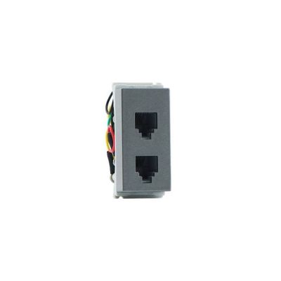 Philips Metallica 1M Connector RJ 11 Double Jack - Grey - 913713971901