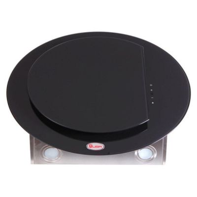 Quba Black 1250M3/H Round Shape Black Glass Curve Hood Electric Chimney-6815