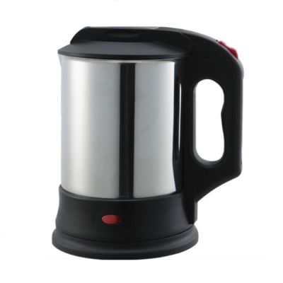 Quba Silver and Black 1Ltr Electric Kettle