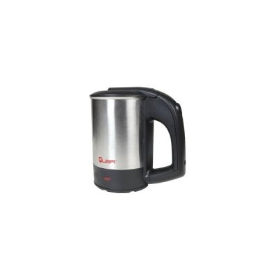 Quba Silver and Black 0.5Ltr 900W Travel Kettle