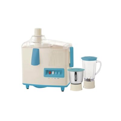 Quba White and Blue 500W 2 Jar Juicer Mixer Grinder