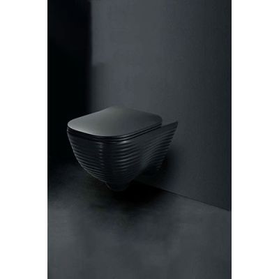 Queo Wall Mounted Water Closet F-Le Forme Q677240224-Matte Black