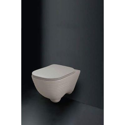 Queo Wall Mounted Water Closet F-Le Forme Q677240325-Grey Bromine