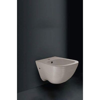 Queo Wall Mounted Bidet F-Le Forme Q677420325-Grey Bromine
