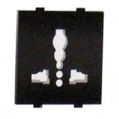 Leenext Lee Pro 2M.13A International Combi Socket R 523 Metallic-Grey