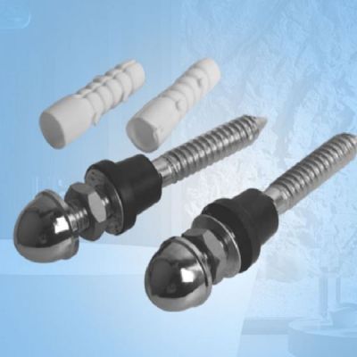 Ram's Wall Hung Bolt with Brass Nut and Cap pair-WH-1676