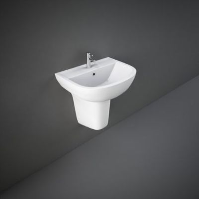 Rak Half Pedestal Basin Compact-Ivory