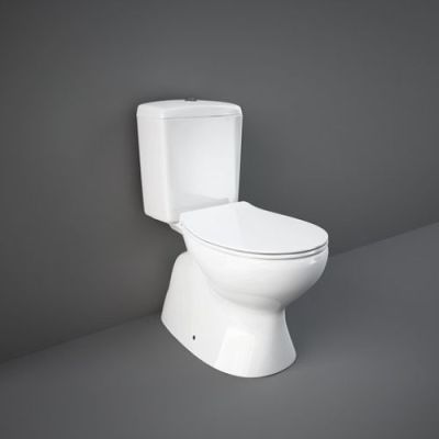 Rak Two Piece Commode Flora S Trap-Alpine White