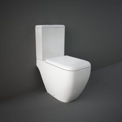 Rak Two Piece Commode Metropolitan S240MM-Alpine White
