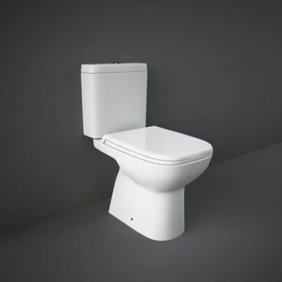 Rak Two Piece Commode Origin S240MM-Alpine White