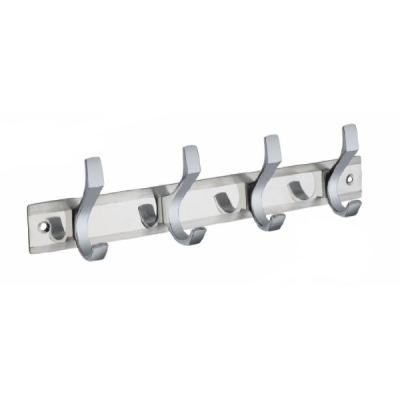 Ramson D2 Aluminium Stainless Steel 4 Coat Hook