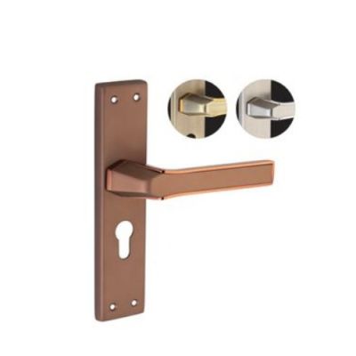 Ramson O Max 8 Inch 200mm Coal Copper SS Plate Zinc Mortise KY Handle RAM-MAX-CP-KY-8