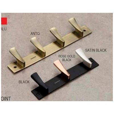 Ramson Stylish SS Plate Aluminium Multi Colour Coat Hook RAM-RCH-4