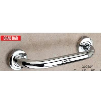 Ramson Signet Glossy Finish 12Inch Stainless Steel Grab Bar RAM-SIG-G-12