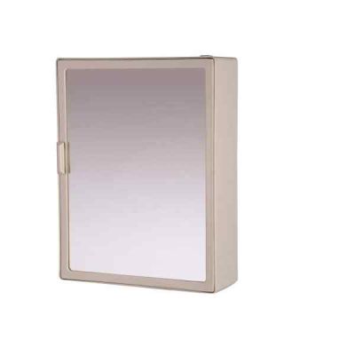 Riya Enterprise 14x18Inch Multi-Purpose Bathroom Cabinet Single Mirror Door with Storage Shelves and First Aid Cabinet Ivory
