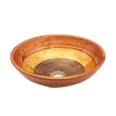 Riya Enterprise 16Inch Resin Copper Brown Round Shape Wash Basin-Sink