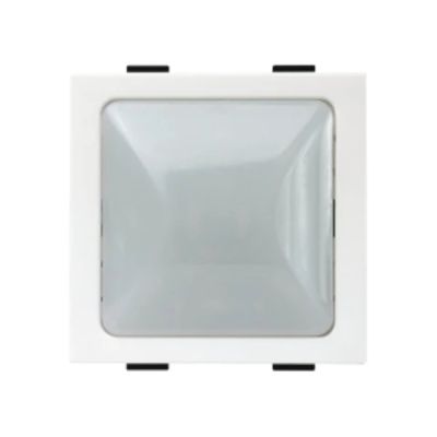 Anchor Roma Plus Night Lamp with LED (Red ), 2 Module 289688-White