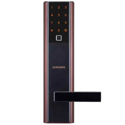 Nestwell Samsung Smart Digital Door Lock-PIN-Fingerprint-Mechanical Key-Mobile App Smarthome (Optional)-Copper-SHP-DH538
