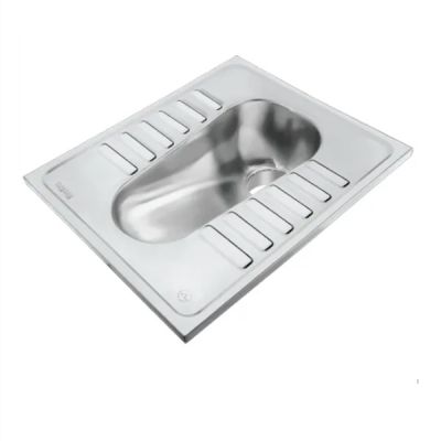 Silver Shine SS Lavatory Orissa Pan With Flush Type 2 Nozzle-585x480mm-SSLP-212