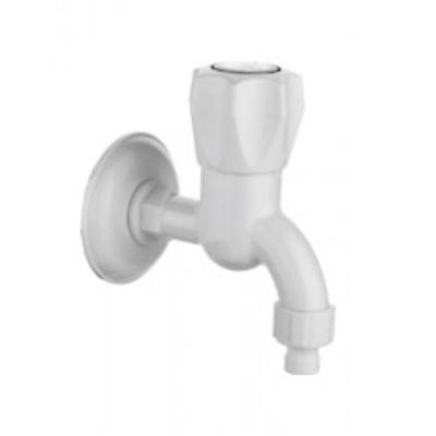 Glimpse Ptmt Nozzel Bib Cock (Long Nozzel) With Wall Flange SL-2809