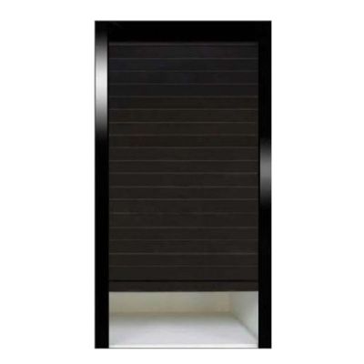 Slimline Black Glass Rolling Shutter 7236