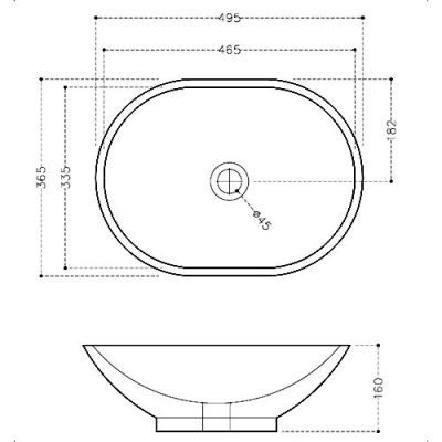 Jaquar Table Top Basin SLS-WHT-6901