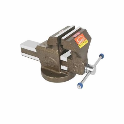 Smith 8x8Inch Fixed Base Bench Vice with Pipe Jaws and Steel Nut-ST-107