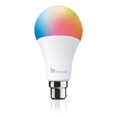 Syska Smart BLE Mesh 9W B27 Multicoloured LED Bulb-RGB