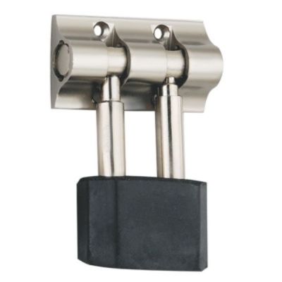 Spider 60x88mm Anodised Satin Silver Aluminium Door Stopper-ADS4