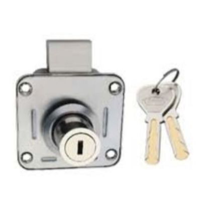 Spider 25mm Satin Silver Cylindrical Cupboard Lock with 2 Ways Keys -CBC125