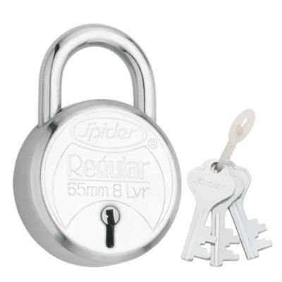 Spider 40mm Steel 5 lever Padlock with 3 CP Keys -RP40