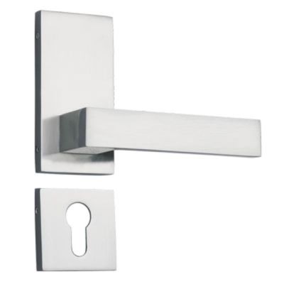 Spider 55mm Silver Black Zinc Alloy Concealed Mortise Lock Set-ZZ41C