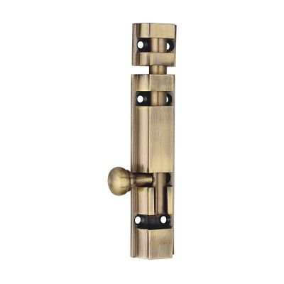 Spider 450 mm Aluminium Body with SS Rod (10mm) Tower Bolt Antique Brass Finish - ATB11018
