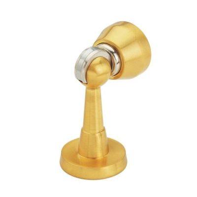 Spider 75 mm Magnetic Door Stopper Satin Brass Finish - MDH01