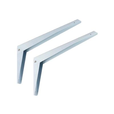 Spider 10 Inch Steel Folding Bracket (L-Type Bracket) Ivory Finish - SFB110IV