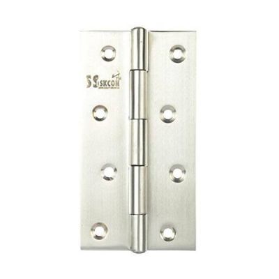 S Siskcon Stainless Steel Single Pin Hinges (Fine Matt Finish, Lubrication Inside, 5Inches, 10 Gauge , 3 mm x 3 Inches)