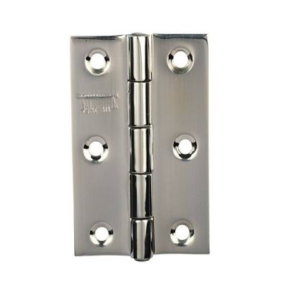 S Siskcon Design Quality Innovation Thickness Stainless Steel Window Door Butt Hinges Glossy Finish Classic Series Normal Movement (2.5Inch x 16 Gauge 1.7Mm) - Pack 25 Pieces