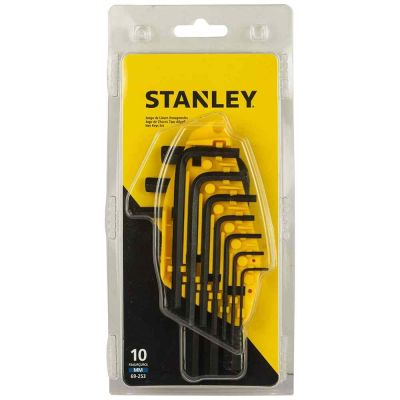 Stanley Hand Tool 10 Pcs Hex Key Set Metric-69-253