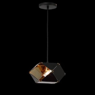 Stello Tipo Black and Gold 1 Light Pendant Light-SL5016