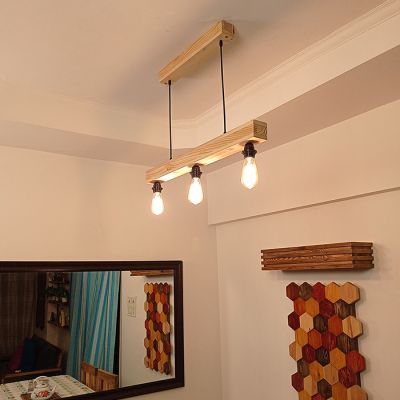 Symplify Tavern 12W Beige Wooden Series Hanging Light-SL00002