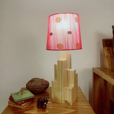 Symplify Skyline 12W Beige E27/B22 Wooden Table Lamp-TL00021-2