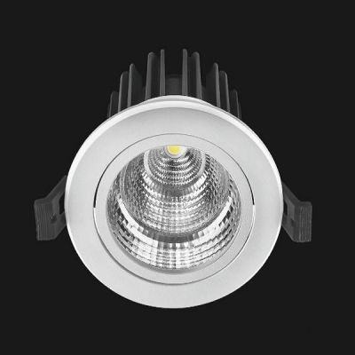 Tisva Egan White and Grey 6W 4000K LED COB PC Downlighter